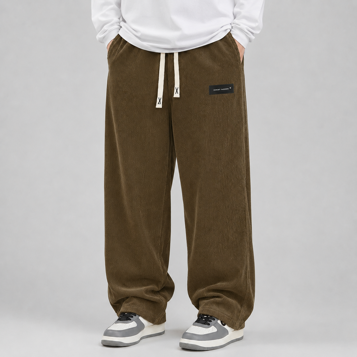 Montarello Men's Corduroy Trousers Wide Leg