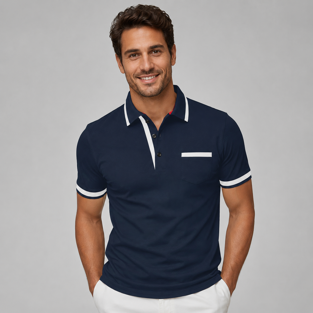 Montarello Men's Cotton Polo Shirt