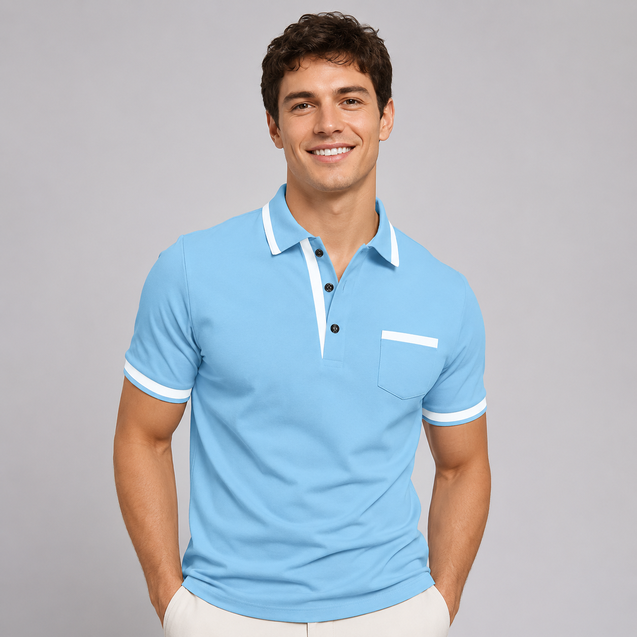 Montarello Men's Cotton Polo Shirt
