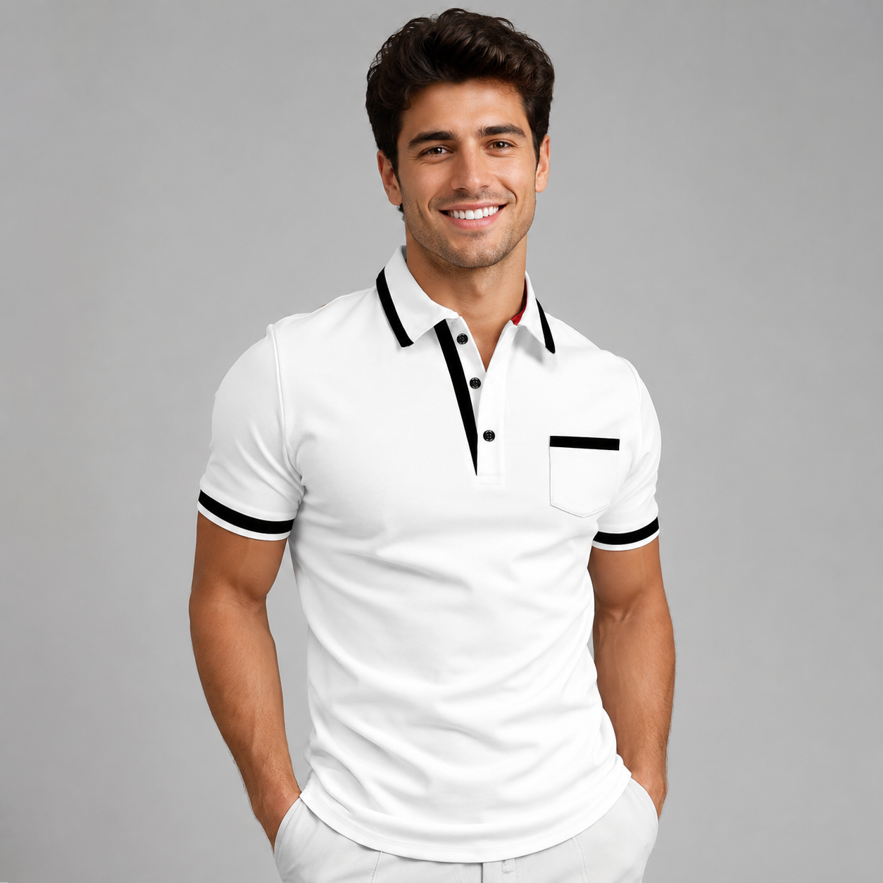 Montarello Men's Cotton Polo Shirt