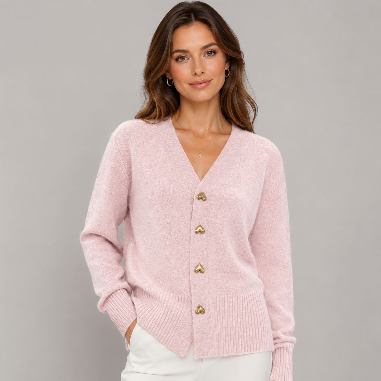 Montarello Women's Button-Front Knit Cardigan