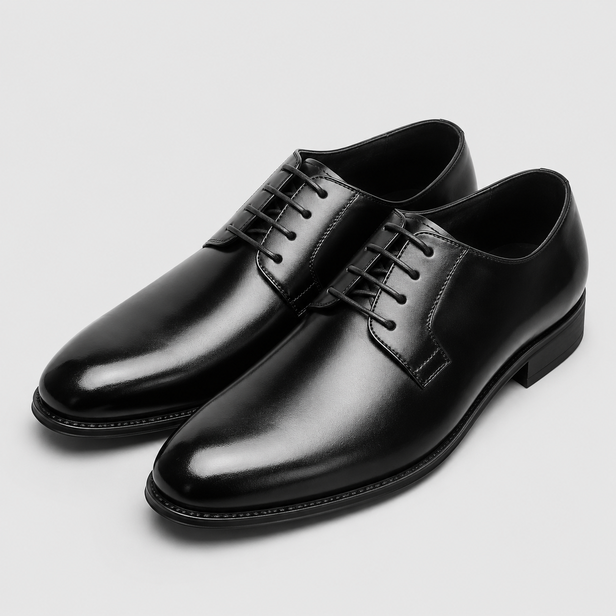 Montarello Men's Leather-Look Derby Dress Shoes