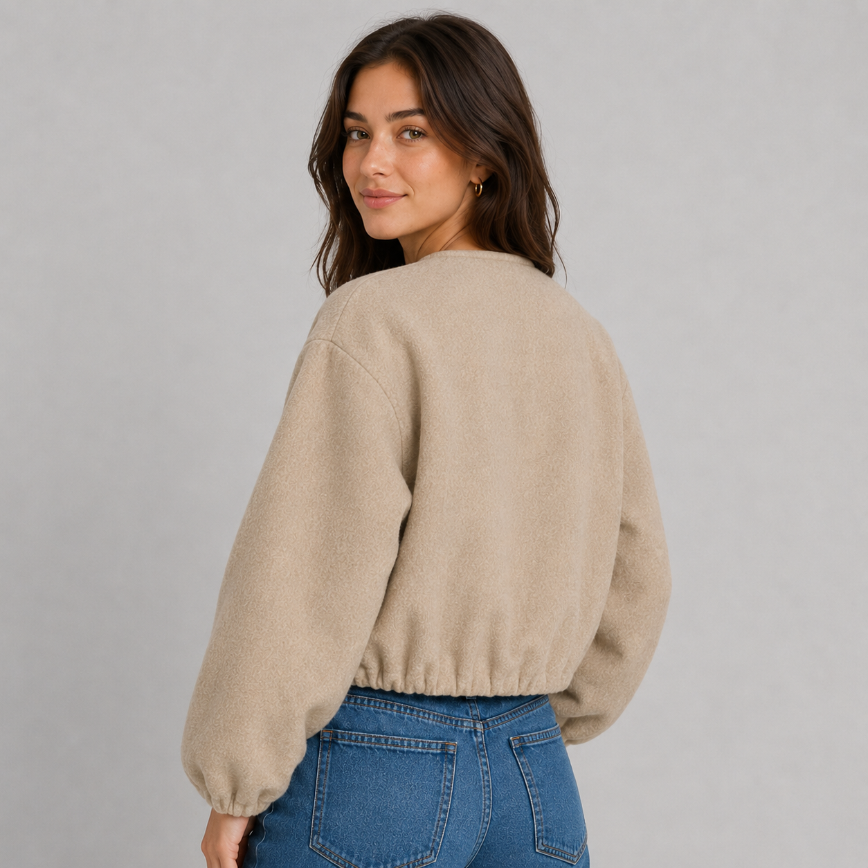 Montarello Women's Bomber Jacket Lightweight Zip Up
