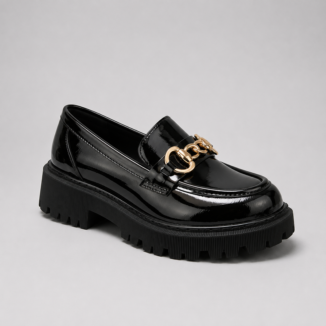 Montarello Women's Platform Loafers with Block Heel