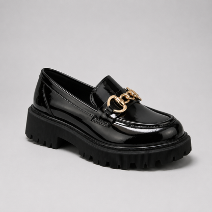 Montarello Women's Platform Loafers with Block Heel