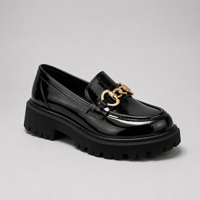Montarello Women's Platform Loafers with Block Heel