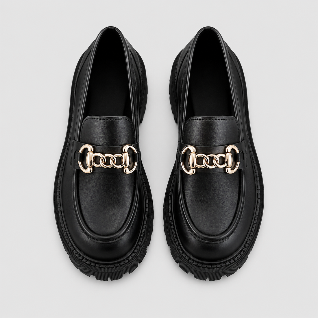 Montarello Women's Platform Loafers with Block Heel