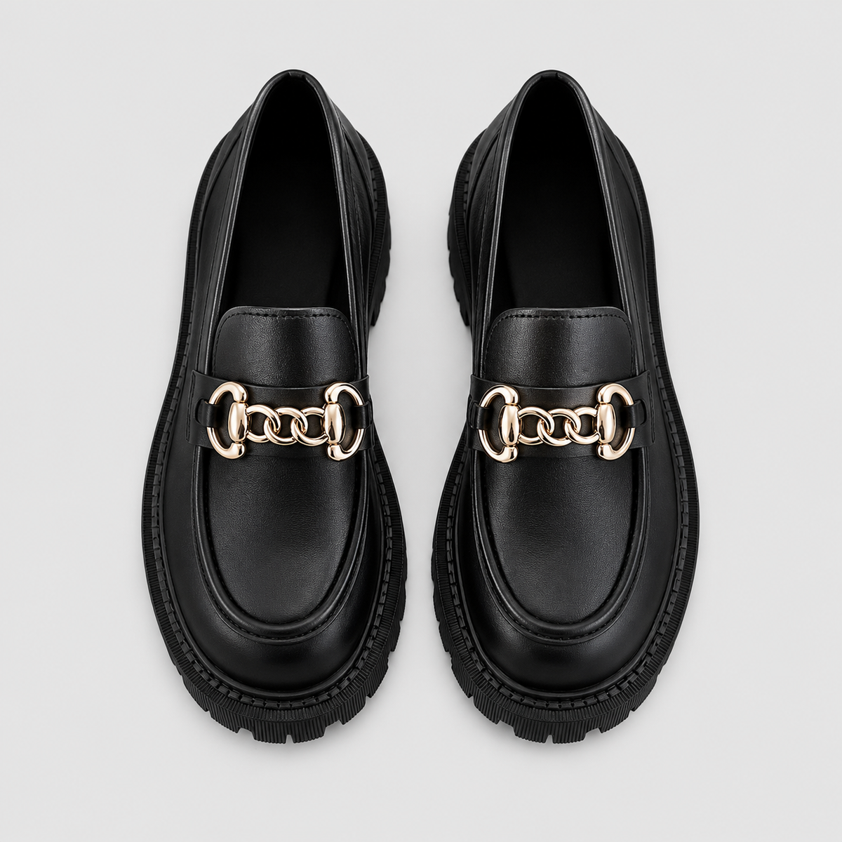 Montarello Women's Platform Loafers with Block Heel
