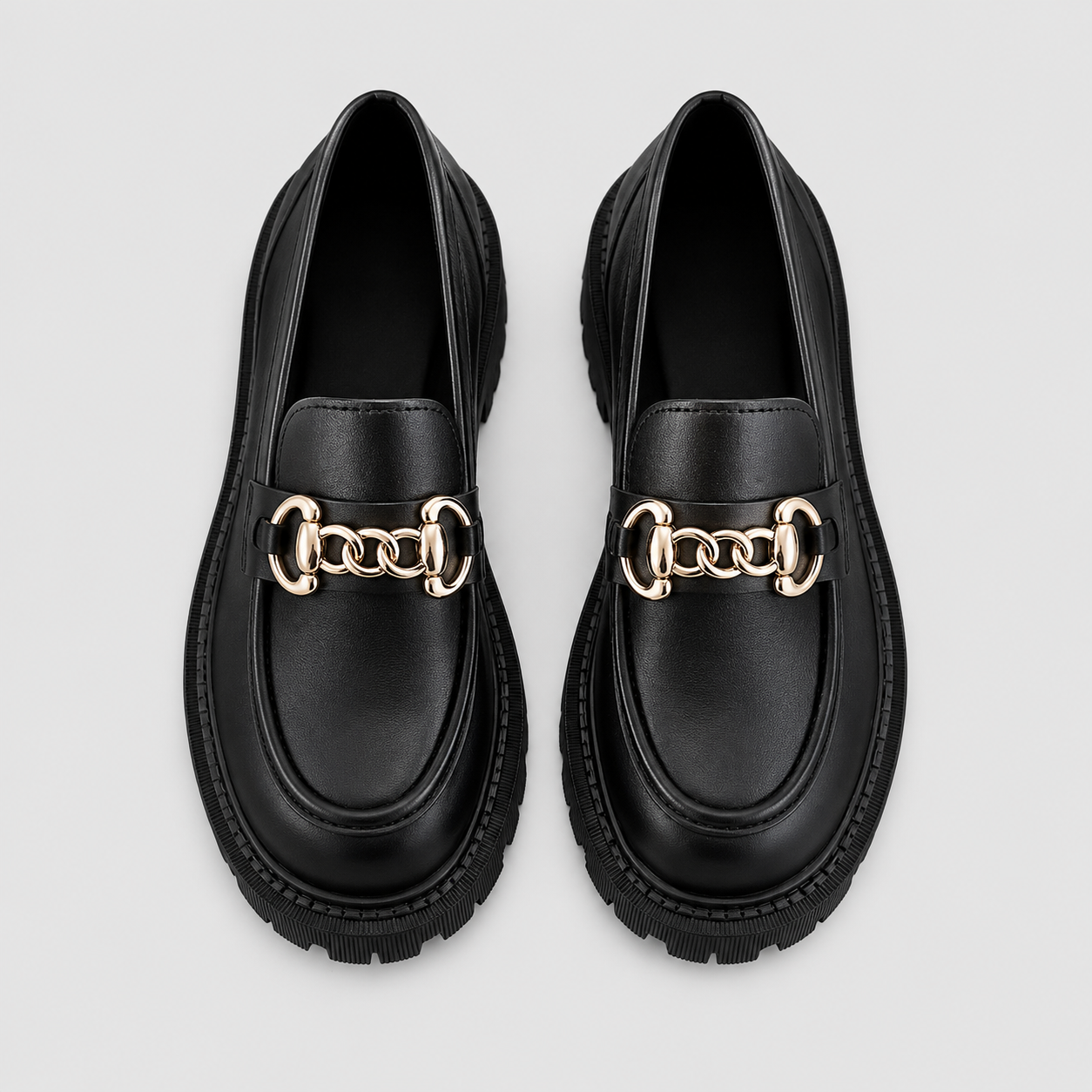 Montarello Women's Platform Loafers with Block Heel