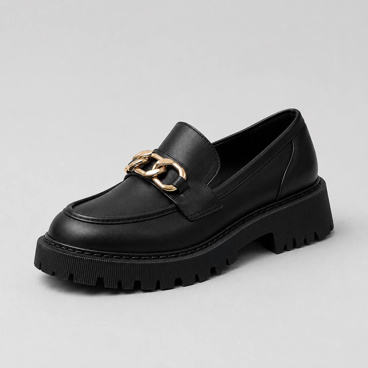 Montarello Women's Platform Loafers with Block Heel