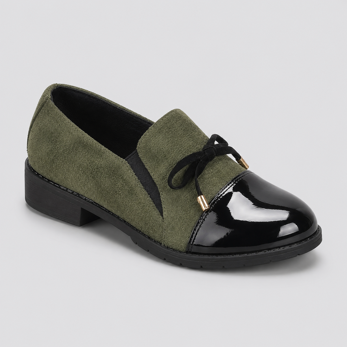Montarello Women's Chunky Loafers with Bow Detail