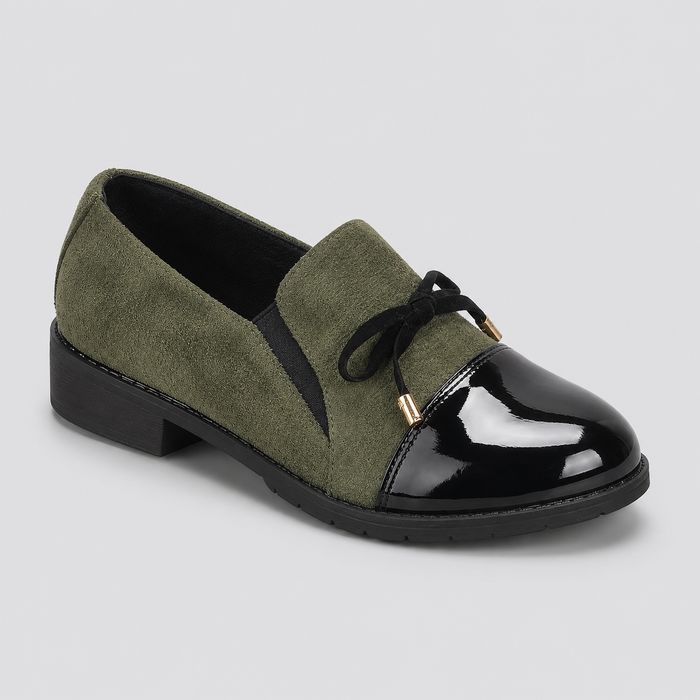Montarello Women's Chunky Loafers with Bow Detail