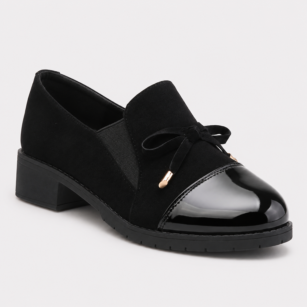 Montarello Women's Chunky Loafers with Bow Detail