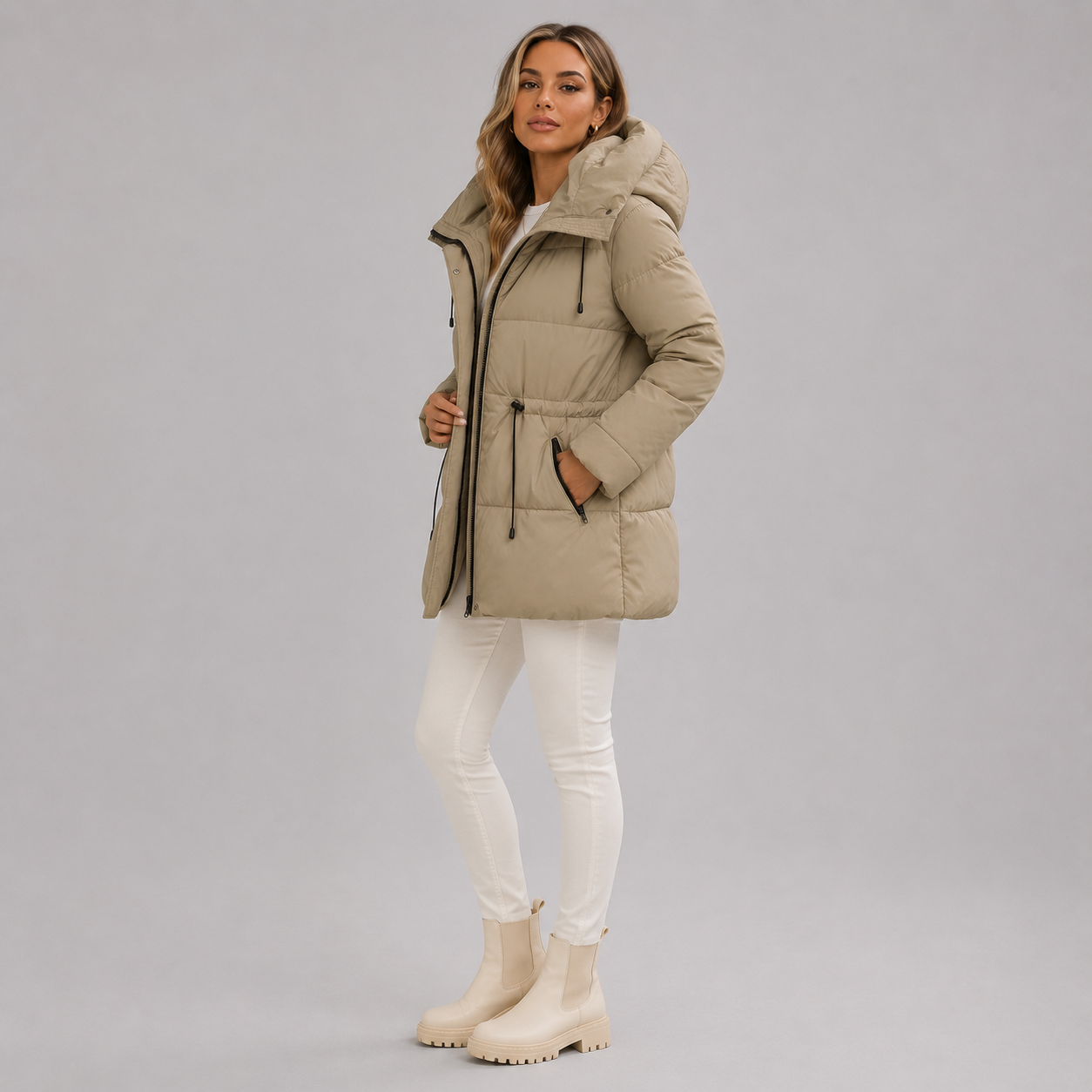 Montarello Women's Parka Jacket Padded Hooded