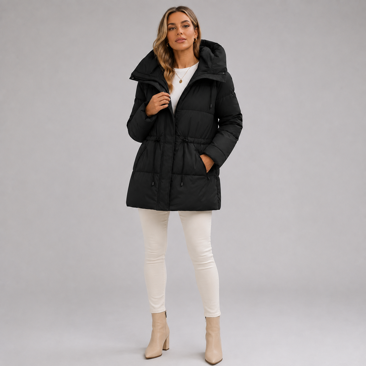 Montarello Women's Parka Jacket Padded Hooded