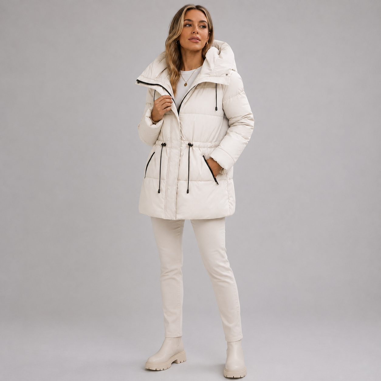 Montarello Women's Parka Jacket Padded Hooded