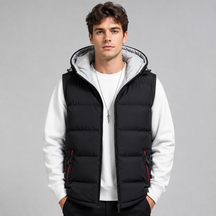 Montarello Men's Gilet Hooded Padded Bodywarmer