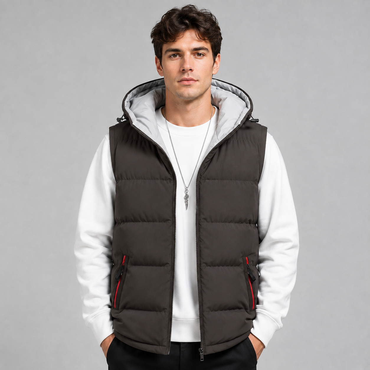 Montarello Men's Gilet Hooded Padded Bodywarmer