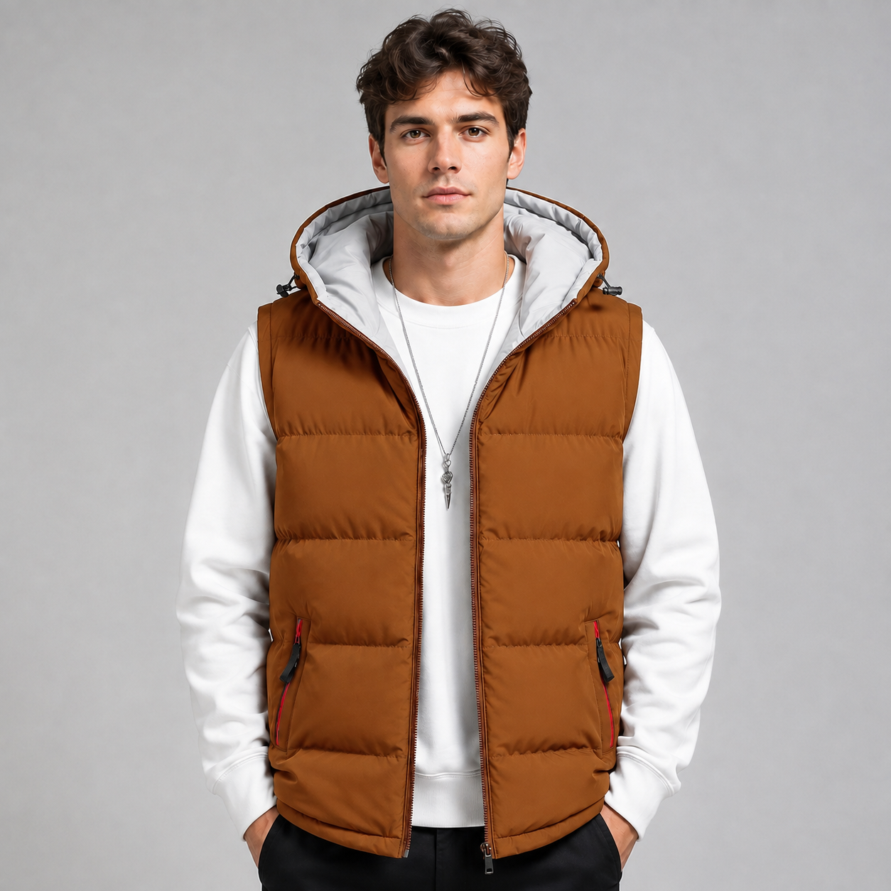 Montarello Men's Gilet Hooded Padded Bodywarmer