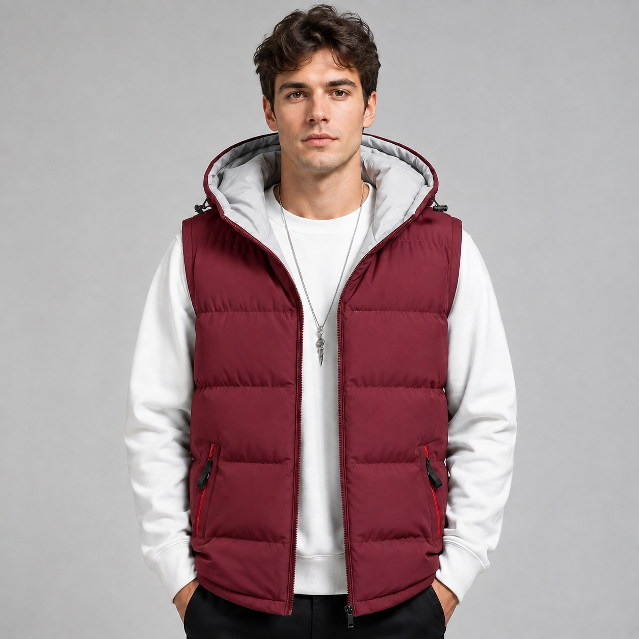 Montarello Men's Gilet Hooded Padded Bodywarmer