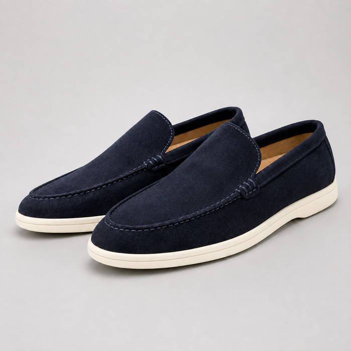 Montarello Men's Suede-Look Slip-On Loafers