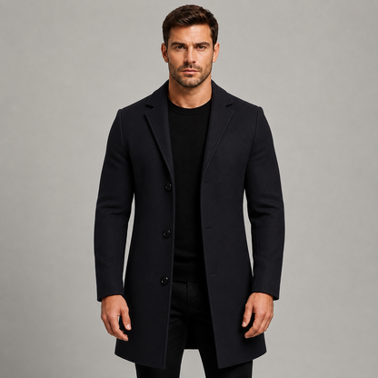 Montarello Men's Tailored Overcoat