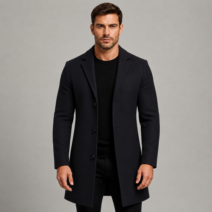 Montarello Men's Tailored Overcoat