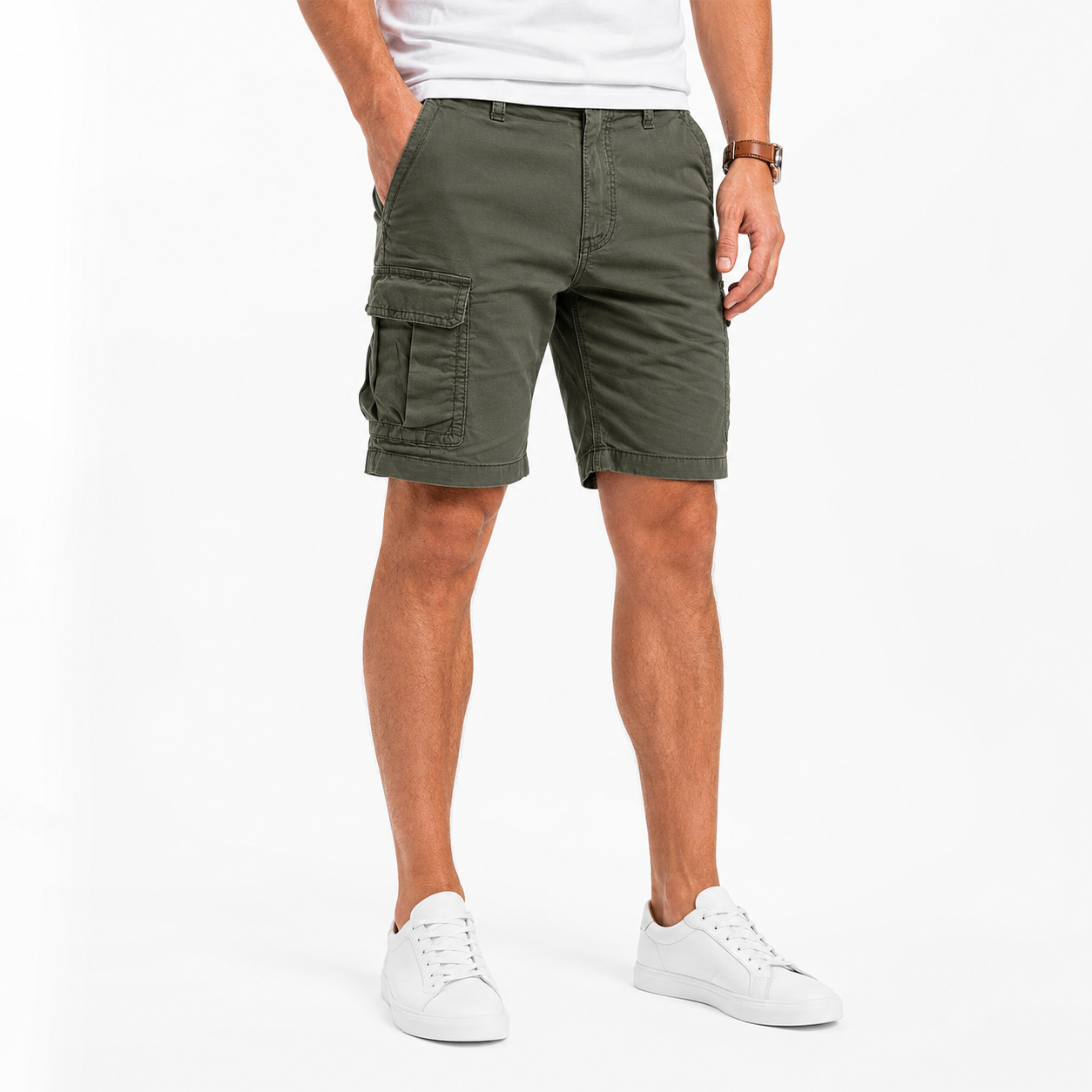 Montarello Men's Utility Cargo Multi-Pocket Lightweight Summer Shorts
