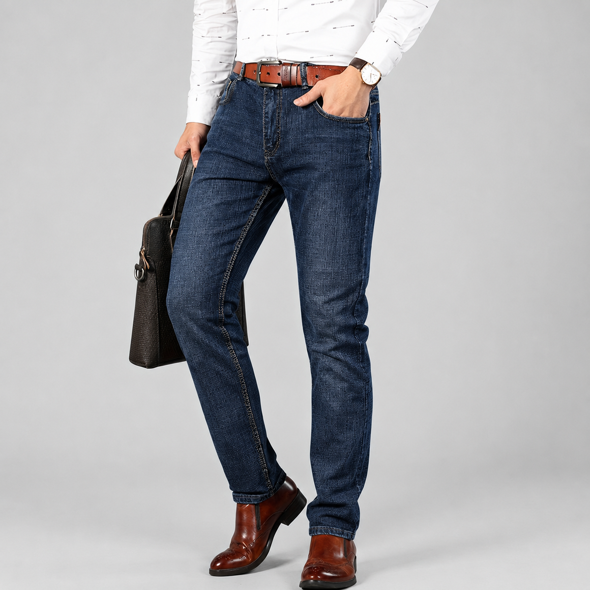 Montarello Men's Slim Fit Denim Jeans