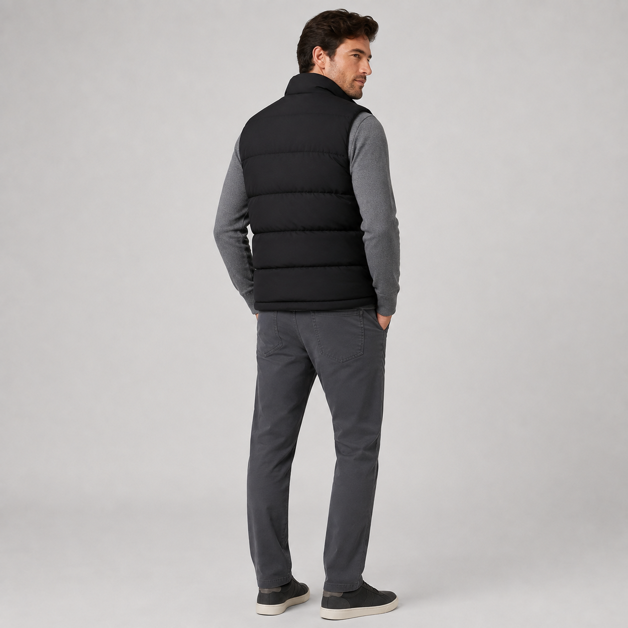 Montarello Men's Quilted Gilet Bodywarmer with Zip Front
