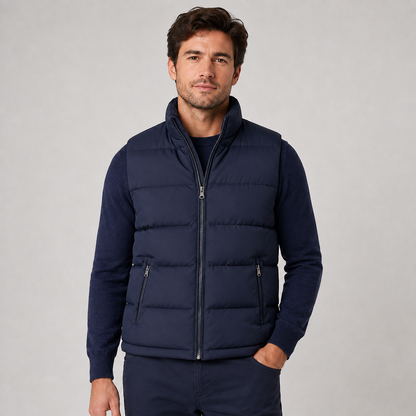 Montarello Men's Quilted Gilet Bodywarmer with Zip Front