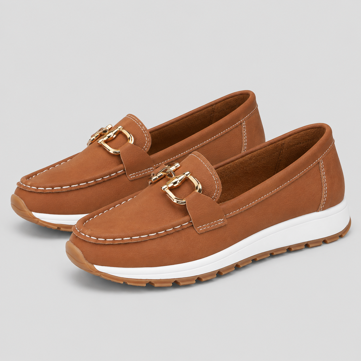 Montarello Women's Chain Detail Comfort Loafers