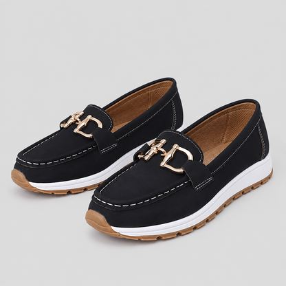 Montarello Women's Chain Detail Comfort Loafers