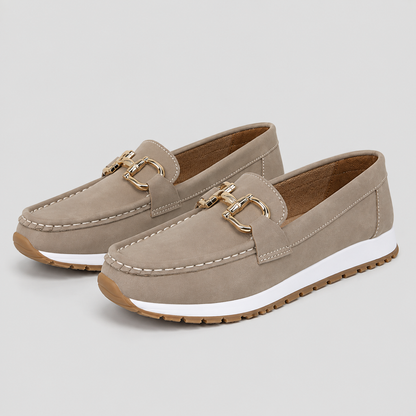 Montarello Women's Chain Detail Comfort Loafers