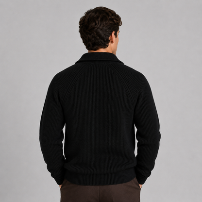 Montarello Men's Quarter-Zip Sweater Knitted