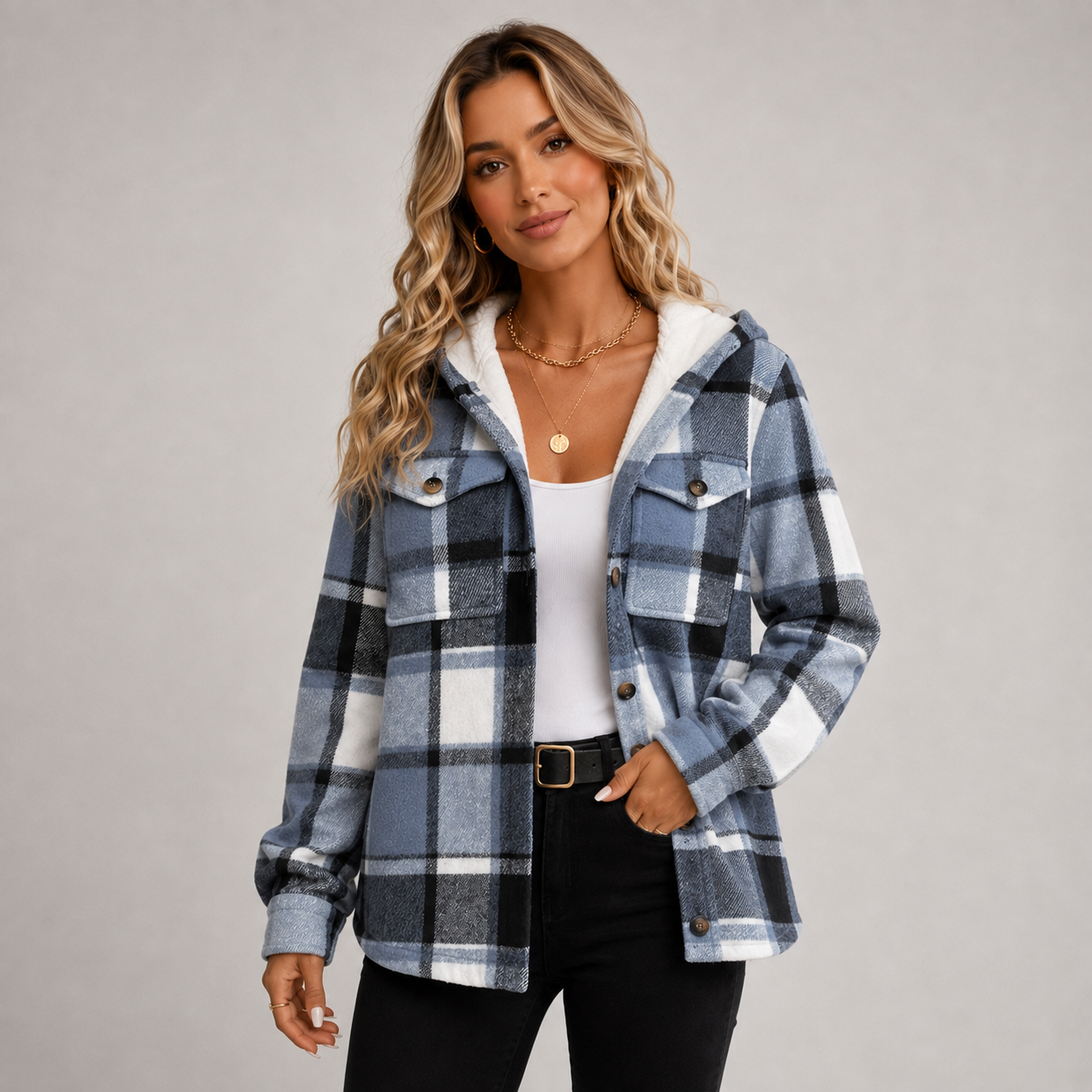 Montarello Women's Hooded Fleece Coat