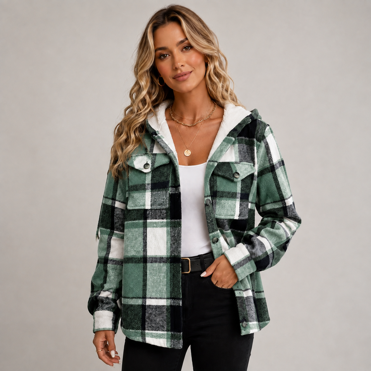 Montarello Women's Hooded Fleece Coat