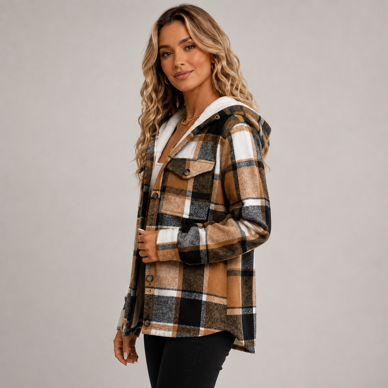 Montarello Women's Hooded Fleece Coat