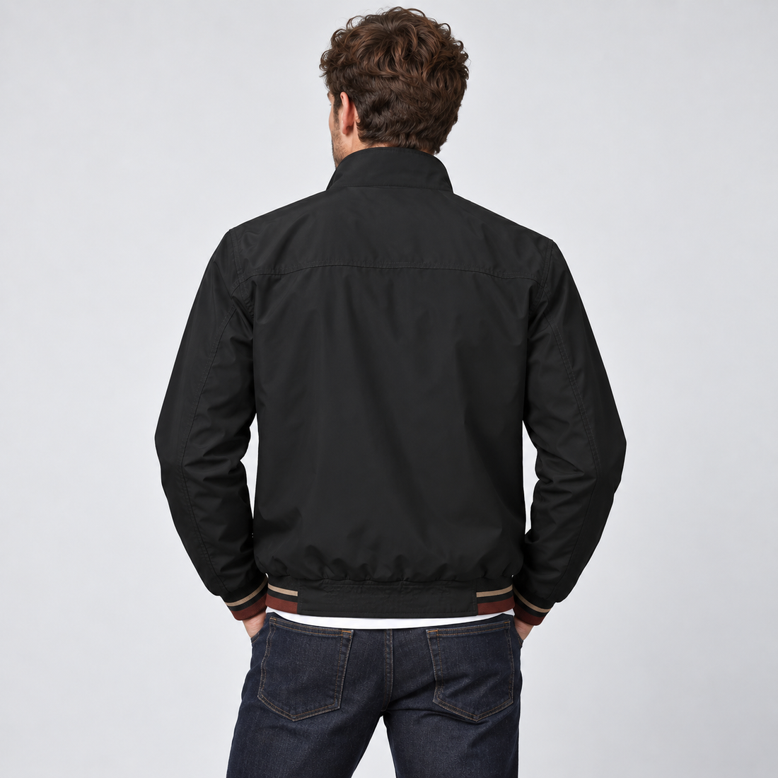 Montarello Men's Bomber Jacket Reversible Zip Up