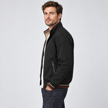Montarello Men's Bomber Jacket Reversible Zip Up
