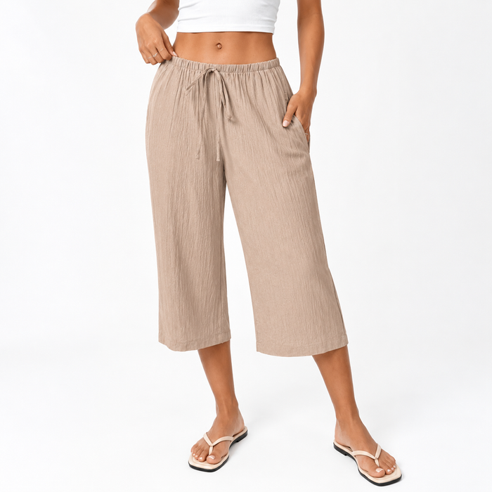 Montarello Wide-Leg Women's Cropped Trousers