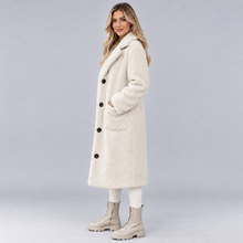 Montarello Women's Faux Fur Jacket Button Front Lined