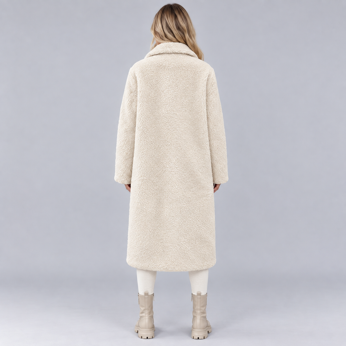 Montarello Women's Faux Fur Jacket Button Front Lined