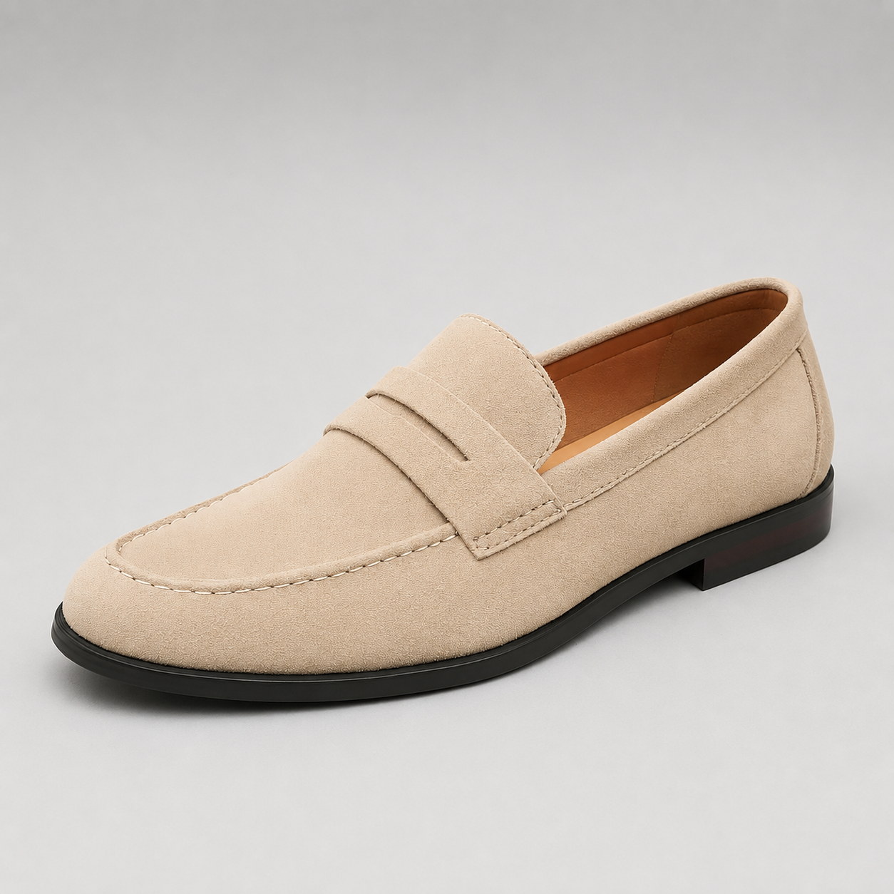 Montarello Men's Suede-Look Penny Loafers