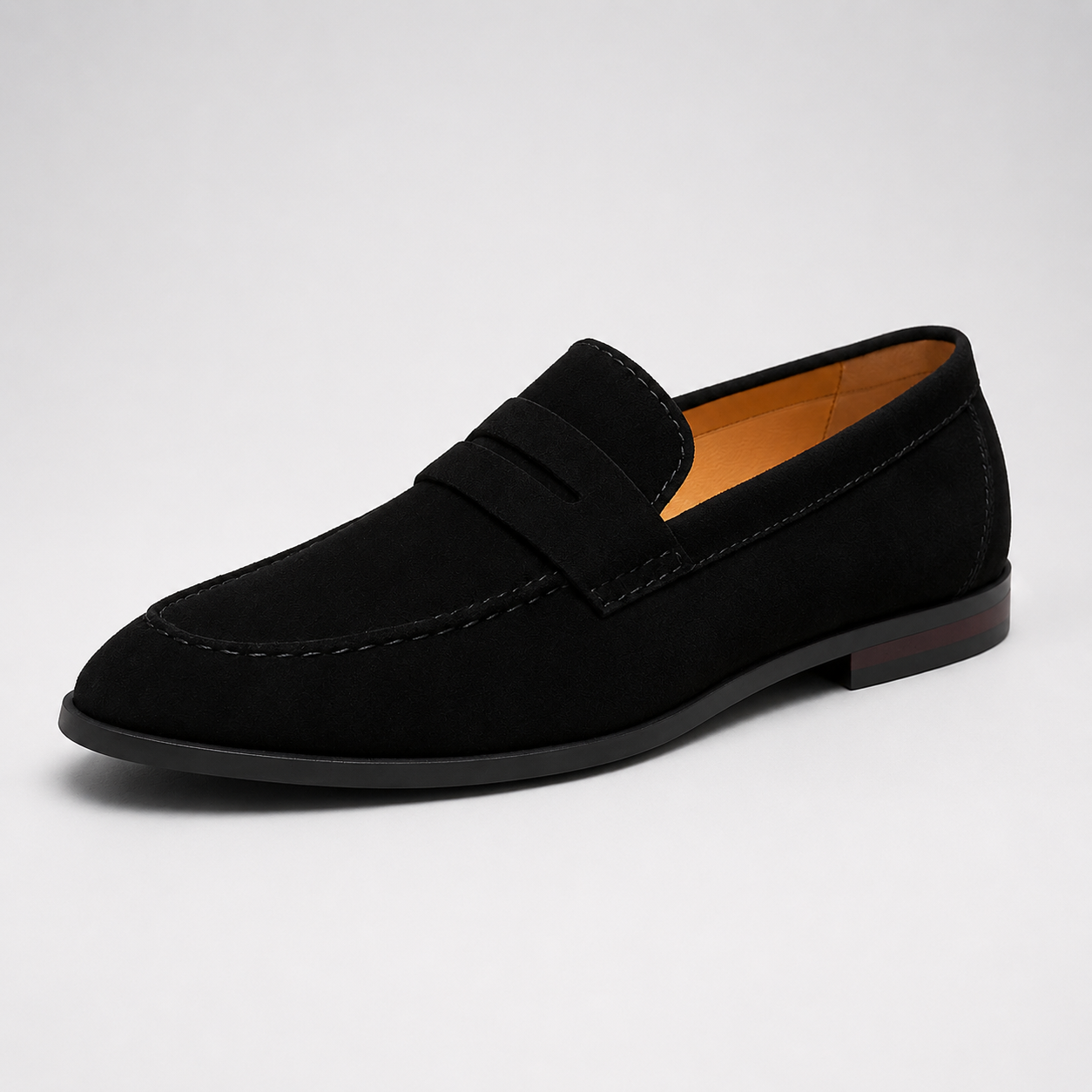 Montarello Men's Suede-Look Penny Loafers