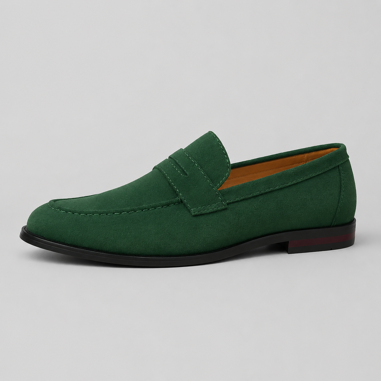 Montarello Men's Suede-Look Penny Loafers