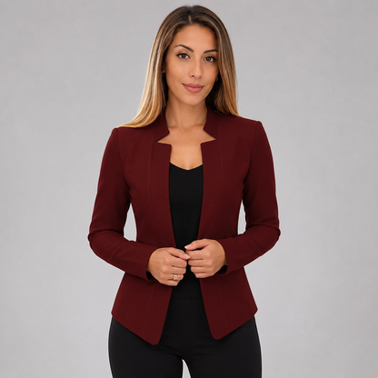 Montarello Women's Open Front Longline Blazer