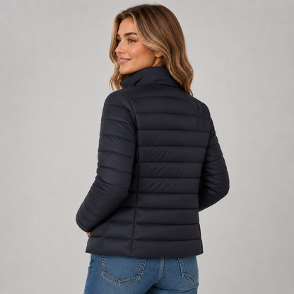 Montarello Women's Lightweight Puffer Jacket with Stand Collar
