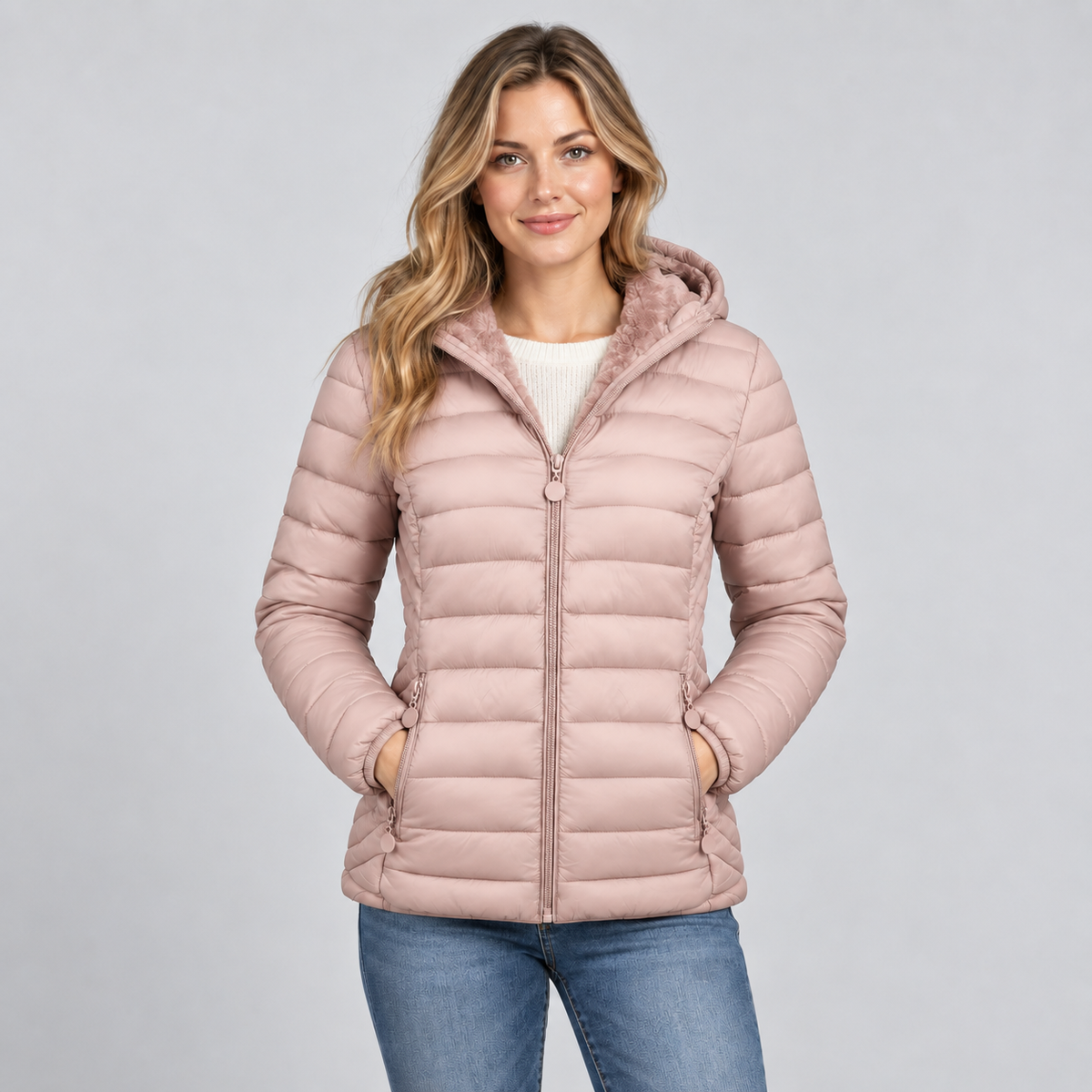 Veste matelassée à capuche pour femme Montarello, légère, manteau de ville