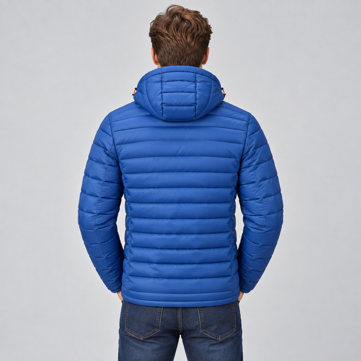 Montarello Men's Puffer Jacket Hooded Lightweight Quilted Winter Coat